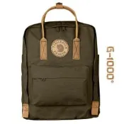 瑞典Fjallraven小狐狸北極狐Kanken No.2 23565-633深橄欖綠色G-1000皮革經典款空肯包書包
