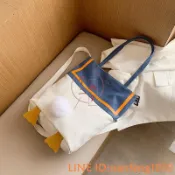 鴨子屁股包大容量帆布包潮托特手提屁屁包卡通單肩側背包肩背包斜背包【不二雜貨】