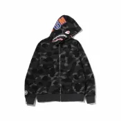 A BATHING APE 2026 BAPE 雙面 鯊魚 外套 迷彩 黑 藍 紫 紅 男女