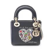 【DOKODEMO】【二手】迪奧手提包， Christian Dior 克里斯汀·迪奧 x Niki de Saint Phalle LADY DIOR MINI，串珠，兩用，黑色皮革 x Niki de Saint Phalle 手提包