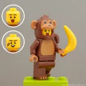 【豆豆Toy】LEGO 71051.樂高人偶28.4號-猴子.扮裝人偶+香蕉🍌寵物動物.靈長類.猩猩.獼猴🐒