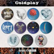 【台灣出貨】 徽章 禮物 吧唧 胸章 酷玩樂隊Coldplay專輯封面搖滾演唱會周邊圓形58mm馬口鐵徽章吧唧