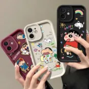 卡通可愛小新防摔手機殼適用VIVO Y29S Y28S Y21 Y05 Y100 Y78 Y76 Y72 Y55 Y20