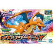 鋼普拉 eye攝影 【鋼普拉】現貨 BANDAI Pokémon PLAMO 收藏集 #38 噴火龍 Y MEGA 進化 精靈寶可夢 含支架