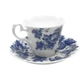 英國 RK | BlueChintz 藍玫瑰 咖啡 花茶 杯盤組 230 ml