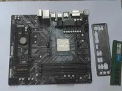 【下標詢價】機AMD R5 2400G，超強核顯 技嘉B450m主板+8G內存   原風扇，使用一切正