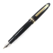 【DOKODEMO】品相極佳 ▼ MONTBLANC Meisterstück 146 14K B 尖白星鋼筆，黑色和金色，德國製造，男士。
