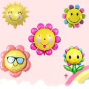 14 24 36吋 向日葵 太陽花 氣球 鋁箔氣球 派對用品 婚禮小物 生日派對 生日佈置 派對小物 派對佈置 現貨