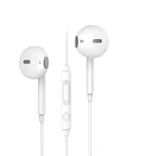 【JELLICO】X5S 入耳式音樂三鍵線控耳機-白