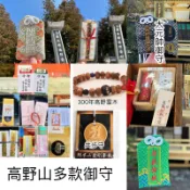 xn日貨【現+預】佛教聖地高野山奧之院御守御衣切 銀龍項鍊塗香 限定九重守 佛珠 弁才天大黑天守 女人御守 線香 學業