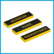 LEGO 樂高 60407 黃色1x4 公園 市區 博物館 印刷磚 全新品, 平滑磚 城市 公車 巴士