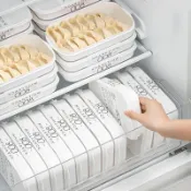 台灣出貨 ♞,♘,♙小冰箱專用餃子餛飩盒家用食品級材質餃子盒收納保鮮可疊放省空間