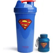 預購塑膠款👍空運👍 美國 Smartshake 運動搖搖杯 水壺 水杯 奶昔 超人 Superman 收納杯 蛋白粉漏