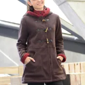 【RATOPS瑞多仕】女款 Thermolite 推毛防潑水外套 DH6082暗酒褐色連帽 防潑水保暖中層衣/野雁戶外