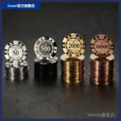 【臺灣發貨】2026年 高端不銹鋼 籌碼幣 孤註一擲 德州撲克牌 便攜式專用代幣 XRNX