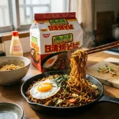 【貓咪姐妹】日本Nissin 日清 經典神粉末炒麵 100gX5包裝 日式炒麵 燒炒麵 日清炒麵 日本泡麵