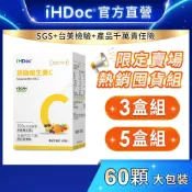 iHDoc®官方旗艦店 頂級維生素C(60粒/盒)【囤貨組x3盒/5盒】維他命C,vitamin C,西印度櫻桃,類黃酮