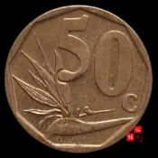 【滿300出貨】 南非50分銅幣22mm 歐洲外國錢幣外幣硬幣真幣收藏