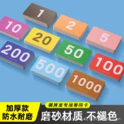 【熱銷】磨砂籌碼卡片pvc耐磨棋牌室專用代幣碼子塑料籌碼幣麻將面值
