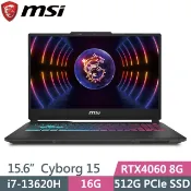 【小藍電腦】MSI 微星Cyborg 15 A13VFK-831TW 電競筆電 RTX4060 I7-13620H