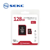 (福利品) SEKC  MicroSD+Adapter UHS-I  128G 記憶卡 SMU1128