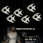 協貿國際日用品生活12館 魚形燈吊燈水晶燈餐廳燈創意個性燈店鋪動物櫥窗吧臺燈吊線燈定做