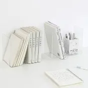 【DREAMCATCHER】L型書檔(書架/壓克力書架/立書架/桌面書架/立架)