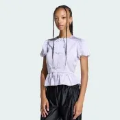 【adidas 愛迪達】NEW CHINESE 短袖外套 LD6444 女款ORIGINALS休閒緹花緞面夾克
