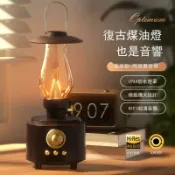 百家樂百貨市場 煤油燈藍牙喇叭音箱手提便攜式戶外露營燈音響火焰氛圍夜燈喇叭音箱