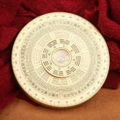 🔥財運擺件🔥 純黃銅指南針風水羅盤指尖陀螺太極八卦周易64卦手把件擺件飾品