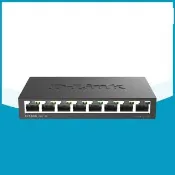 【D-Link】DGS-108 台灣製造 8埠 Gigabit 桌上型 10/100/1000BASE-T 超高速乙太網路交換器 金屬外殼