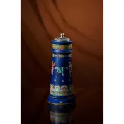 五行藥師佛經輪電動轉經輪(健康長壽)風水用品密宗法器(都經上師見證如法製作)台灣合法代理商