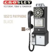 【i郵購】bonJOIE 品味決醒 - 居家．3C．生活 ::bonJOIE:: Crosley 經典懷舊投幣式復古電話機 (黑色) 復古電話 經典電話 懷舊電話 復古風格 美式鄉村 工業風 設計師款 壁掛電話