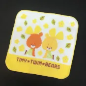 兔日殿~日本 The Bear's School 小熊學校 黃色 毛巾 手帕 方巾 口水巾 帕巾 10066