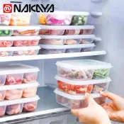 小哲日貨🕊️ 冰箱收納｜日本NAKAYA可微波4格深型塑膠保鮮盒D(K642/620ML) 日本製