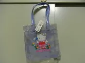 【小蕙二館】hello kitty 凱蒂貓透明手提袋(小) / 購物袋 / 海灘袋