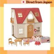 森林家族 入門家屋組 EPOCH DH-08 紅屋頂房子 含巧克力兔女孩 家家酒家具套組 兒童玩具 