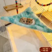 【冬季保暖懸掛睡窩】花枝鼠三角吊床 鸚鵡鳥窩 鳥平臺 倉鼠睡窩 蜜袋鼯睡窩 豚鼠 倉鼠造景平台