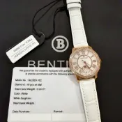 【賓利｜全新】現貨 BENTLEY 手錶 石英錶 女錶 日月相 真鑽 專櫃保固 皮錶｜Little Bee 小蜜蜂精品