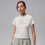 【NIKE 耐吉】短袖上衣 女 AS W J FLT SS SHGF TEE 喬丹 運動 休閒 短版 短T 白 (IW1597100)