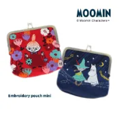 質感4色🇯🇵日系 嚕嚕米 小不點 立體刺繡 口金包 moomin 化妝包 雜物包 零錢包 錢包 亞美 阿金 收納包 復古