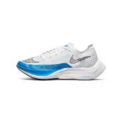 (店+)【NIKE 耐吉】CU4111-102 Nike ZoomX Vaporfly Next% 2 菁英 輕盈泡棉 織物透氣 低幫 碳板 馬拉松長跑競速跑步鞋 男款 白藍 nike男鞋 男運動鞋