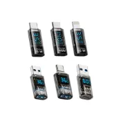 (店+)數顯 轉接頭 數位顯示 USB3.2 10Gbps 電壓電流表 測試表 Type-c Lightning 功率表