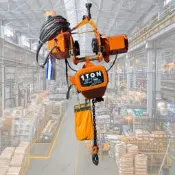 1噸日本天車｜KITO 鬼頭牌 電動鏈條吊車｜全新／中古整新皆有｜工地工廠吊掛｜實價請電：07-5519171｜永隆五金
