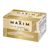 (店+)*貪吃熊*日本 AGF MAXIM 即溶咖啡 咖啡隨身包 金色咖啡 (100入/盒) 效期2027年2月
