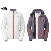 川山岳海 [ THE NORTH FACE ] 女 HyVen Heatseeker 兩件式滑雪外套 灰石藍 / 特優惠$7599 / A7HXD3R