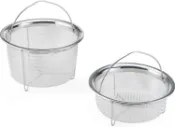 玉山最低比價網 [4美國直購] Instant Pot 原廠 不鏽鋼 蒸籠 2入組 適 5/6QT 電子壓力鍋 Duo SV 60 配件 IP音速鍋