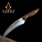正品龍泉俠客堂手工鍛打菜刀 不銹鋼剔骨刀 鋒利分割刀 切肉切多用刀