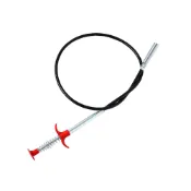 (店+)【攝彩】四爪可彎曲水管疏通器-90cm(防堵塞 清潔器 下水道夾取器 家用 廚房 衛浴 水槽 毛髮疏通夾 按壓式抓夾)