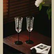 全球選品1館 生活百貨 法式玻璃家用紅酒杯杯復古餐廳香檳杯中古葡萄酒杯高腳杯普通玻璃